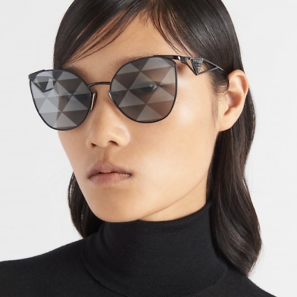 NEW PRADA PR50ZS 1AB03T GRAY BLACK EYEWEAR PR 50ZS WOMEN SUNGLASSES SPR 50Z - Picture 2 of 6